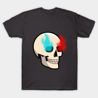 3D Flaming Skull T-Shirt